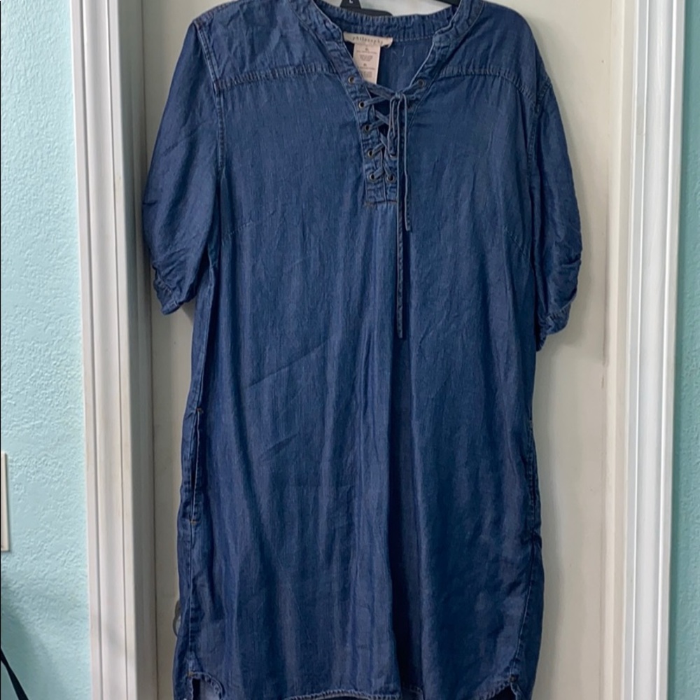 Cute denim-like dress